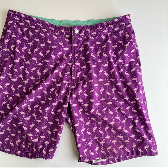BONOBOS Swim Trunk Board Shorts Flamingo Print 36 - Picture 5 of 5